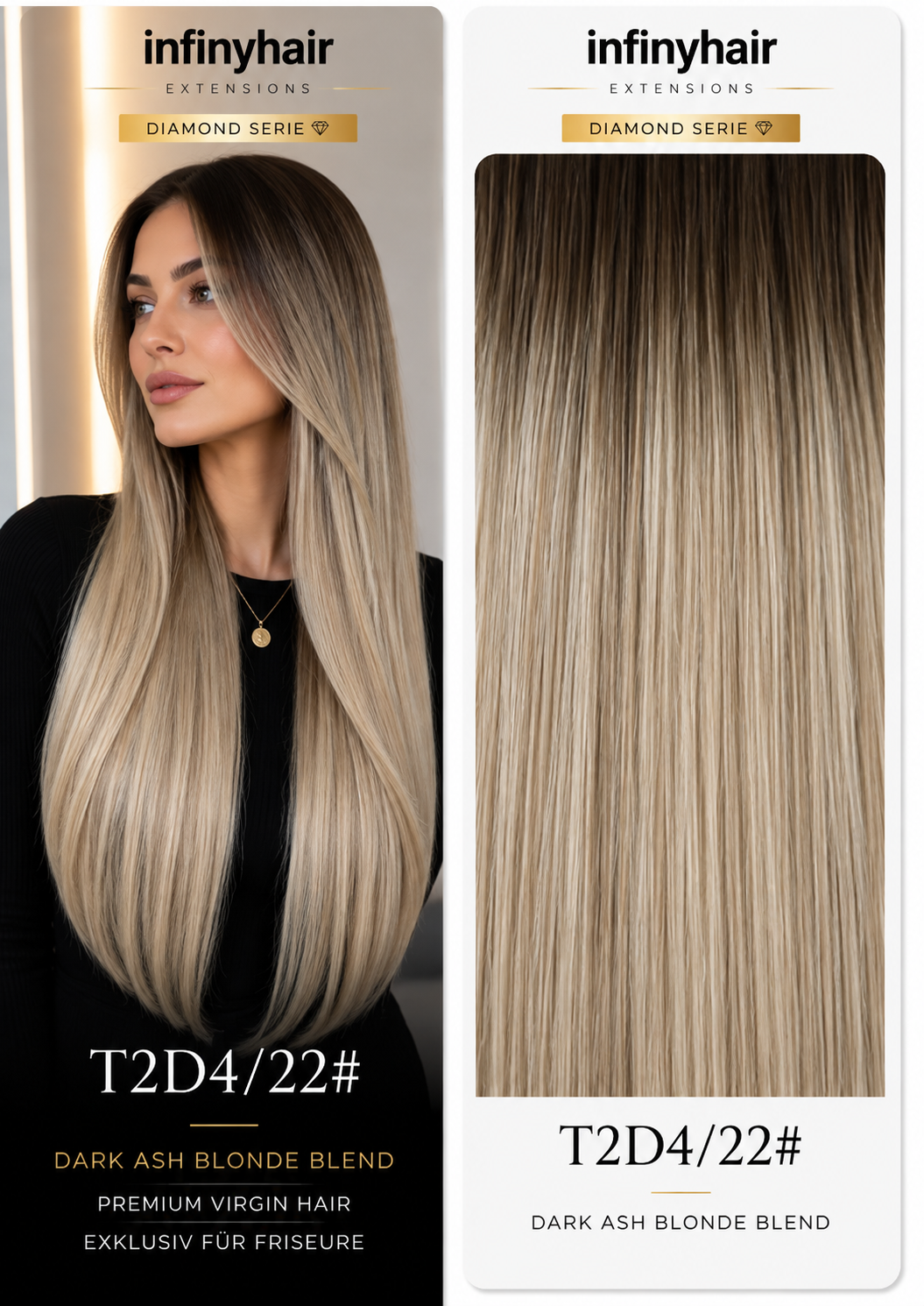 Diamond Genius Tresse / Weft - 55cm - 70g - Volumentressen