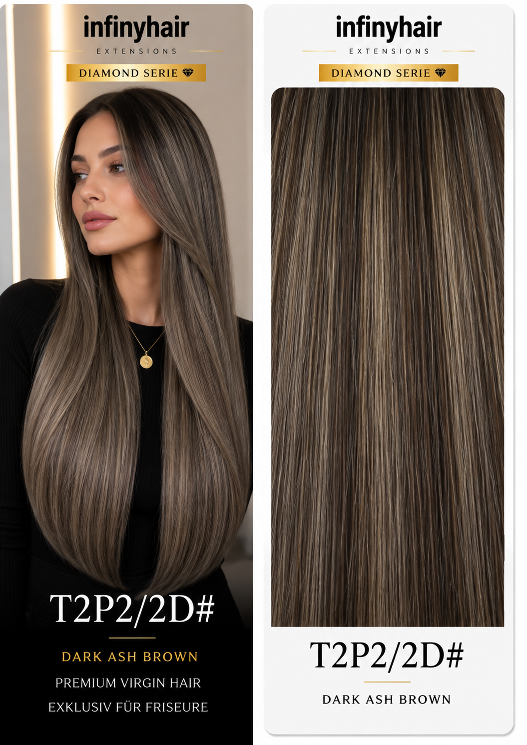 Diamond Genius Tresse / Weft - 55cm - 70g - Volumentressen