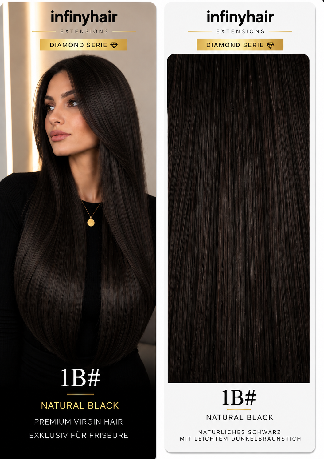 Diamond Genius Tresse / Weft - 55cm - 70g - Volumentressen