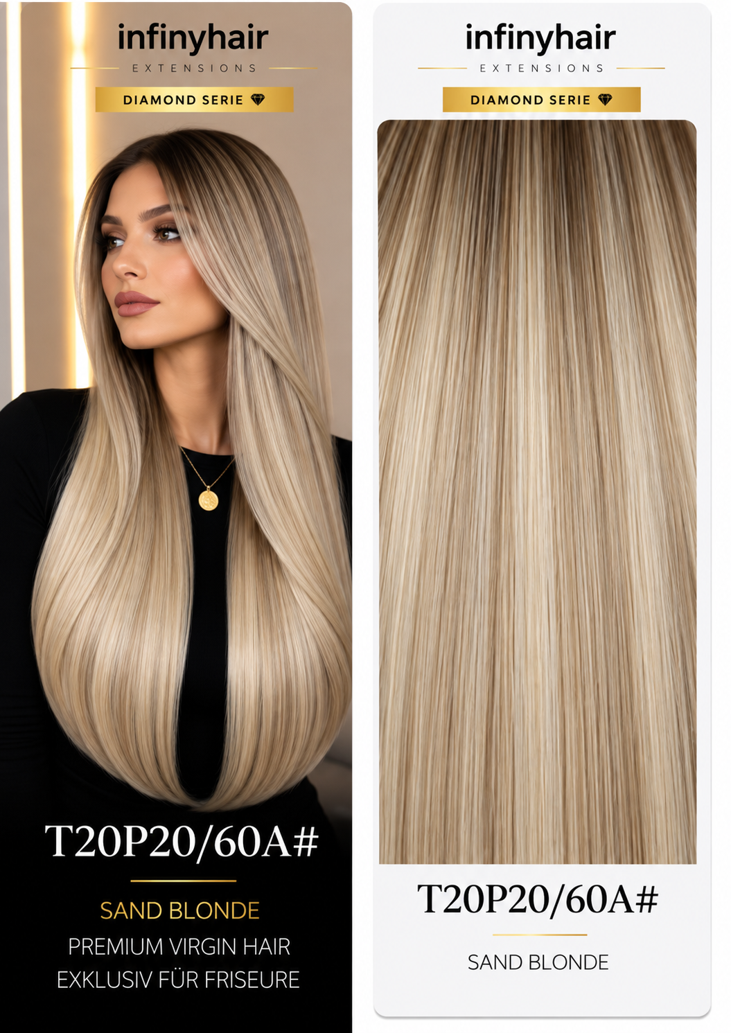 Diamond Genius Tresse / Weft - 55cm - 70g - Volumentressen