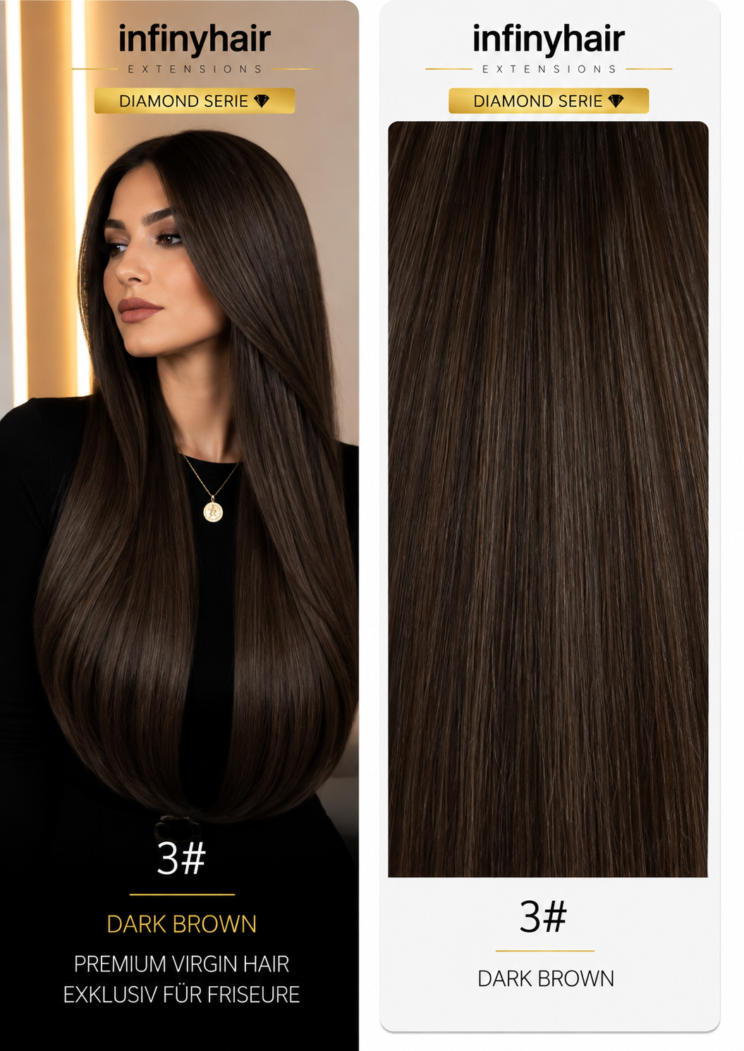 Diamond Genius Tresse / Weft - 55cm - 70g - Volumentressen