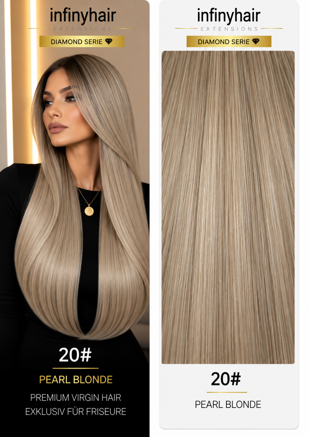 Diamond Genius Tresse / Weft - 55cm - 70g - Volumentressen