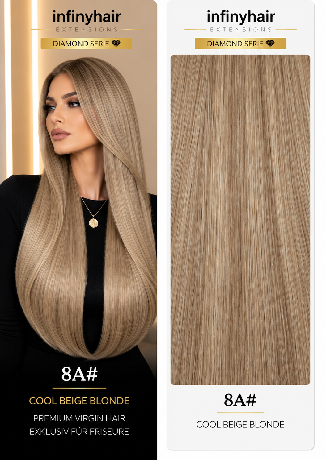 Diamond Genius Tresse / Weft - 55cm - 70g - Volumentressen
