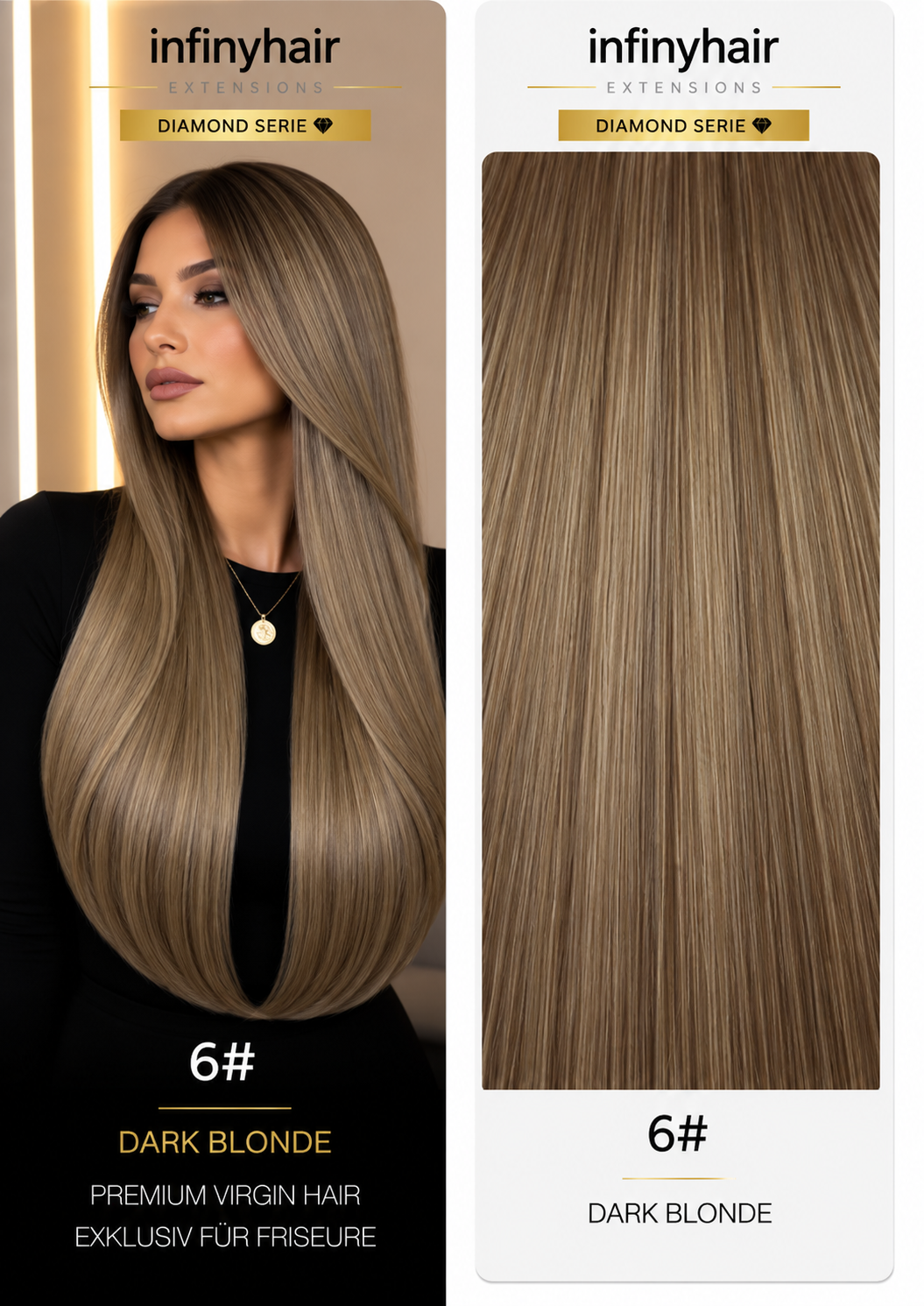 Diamond Genius Tresse / Weft - 55cm - 70g - Volumentressen