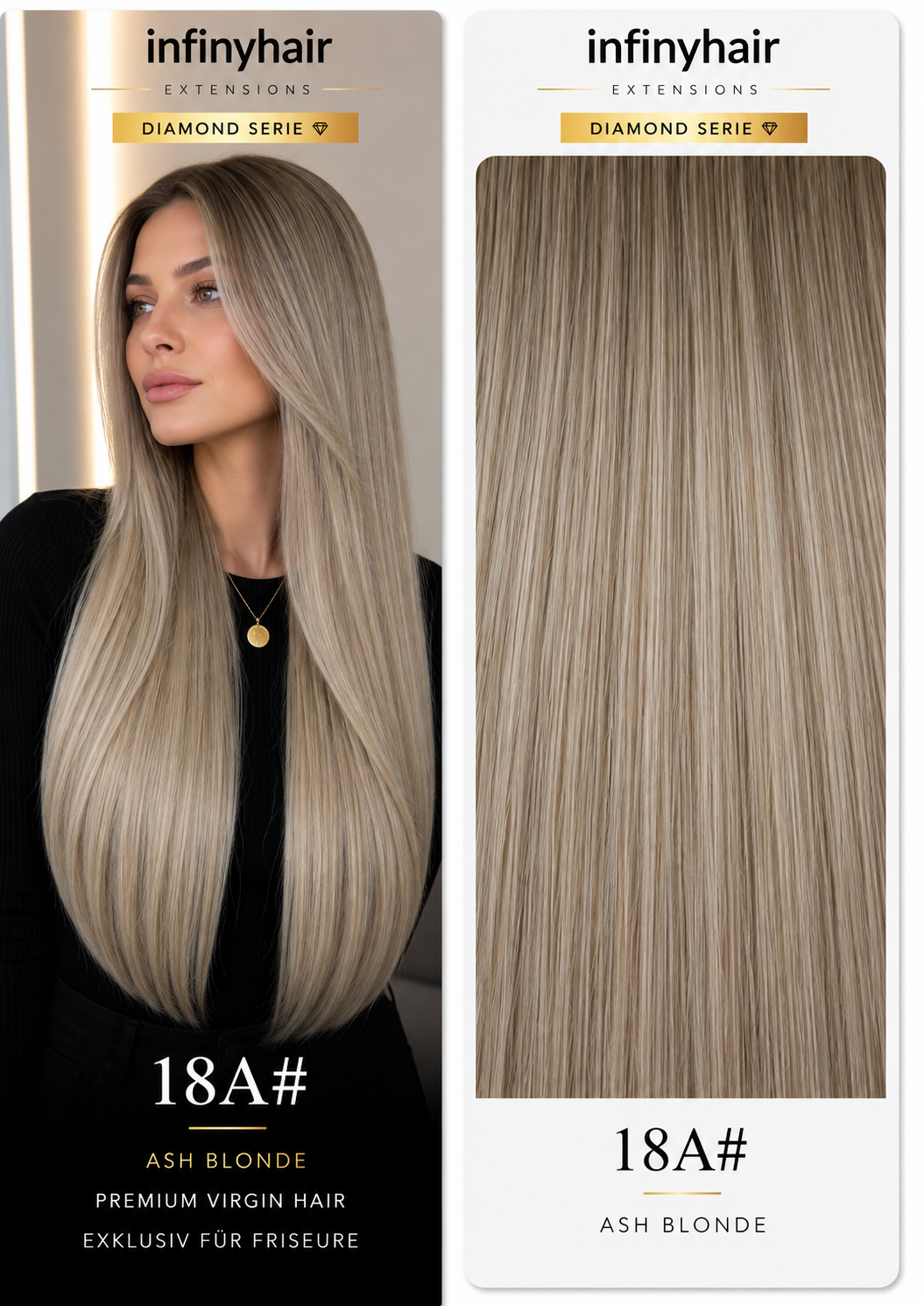 Diamond Genius Tresse / Weft - 55cm - 70g - Volumentressen