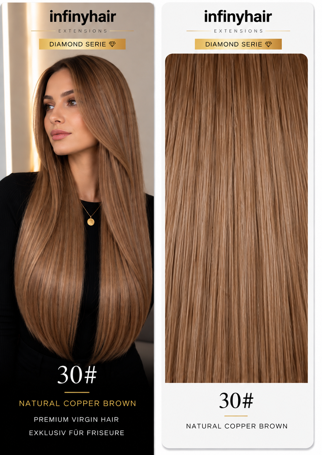 Diamond Genius Tresse / Weft - 55cm - 70g - Volumentressen