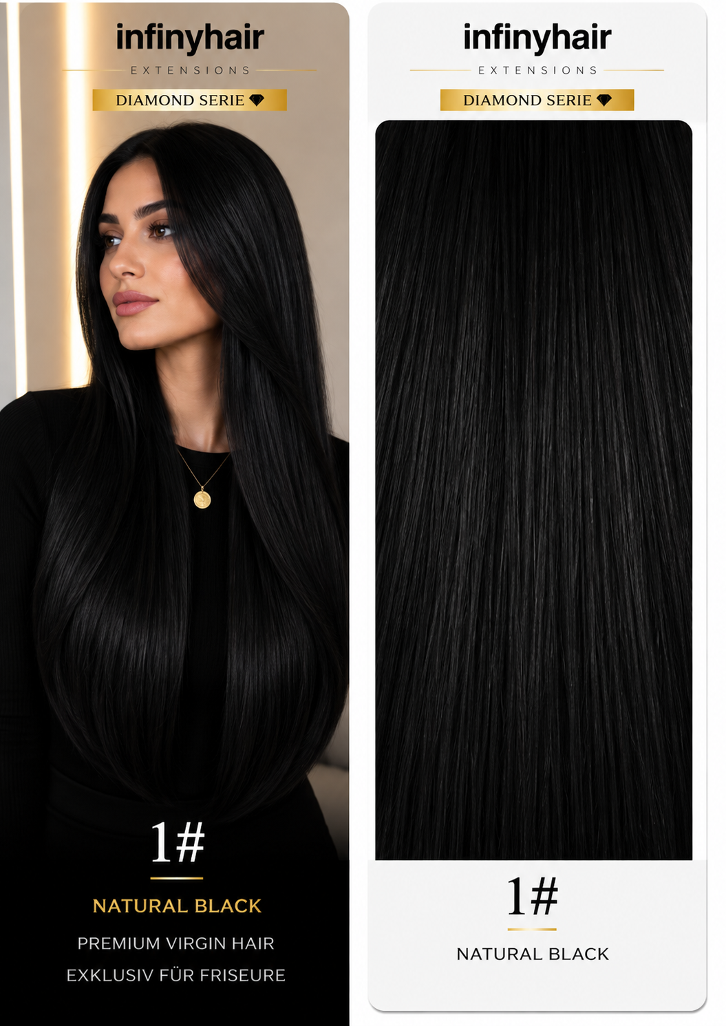 Diamond Genius Tresse / Weft - 55cm - 70g - Volumentressen