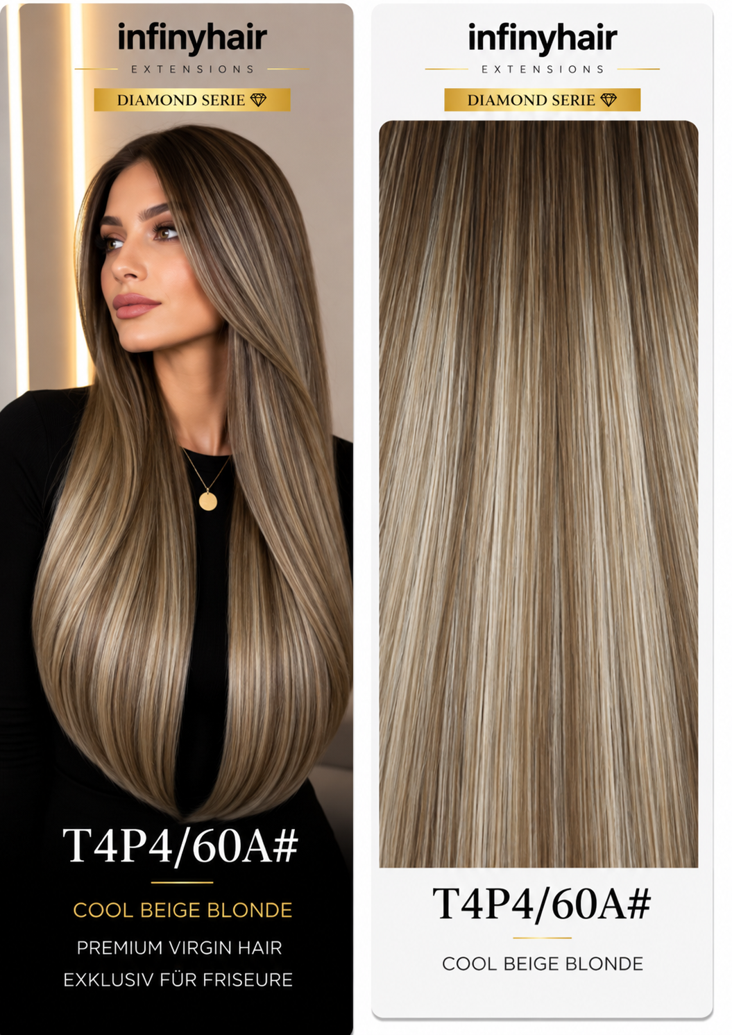 Diamond Genius Tresse / Weft - 55cm - 70g - Volumentressen