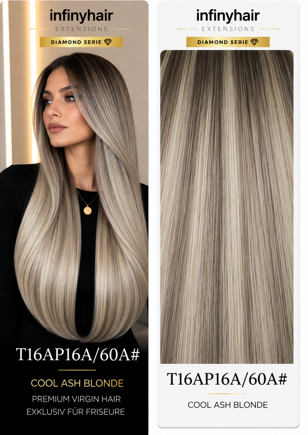Diamond Genius Tresse / Weft - 55cm - 70g - Volumentressen
