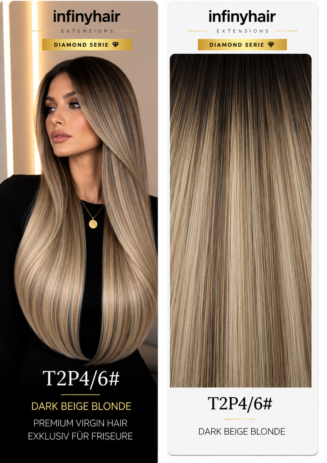 Diamond Genius Tresse / Weft - 55cm - 70g - Volumentressen