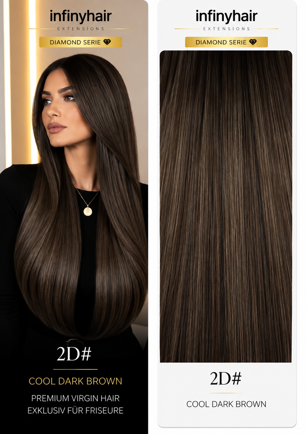 Diamond Genius Tresse / Weft - 55cm - 70g - Volumentressen