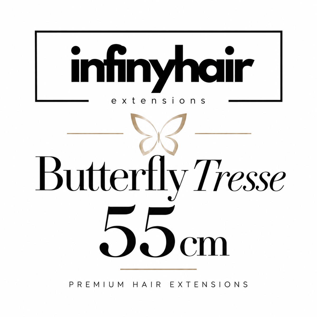 Diamond Butterfly Tresse / Weft - 55cm - 50g - Volumentressen