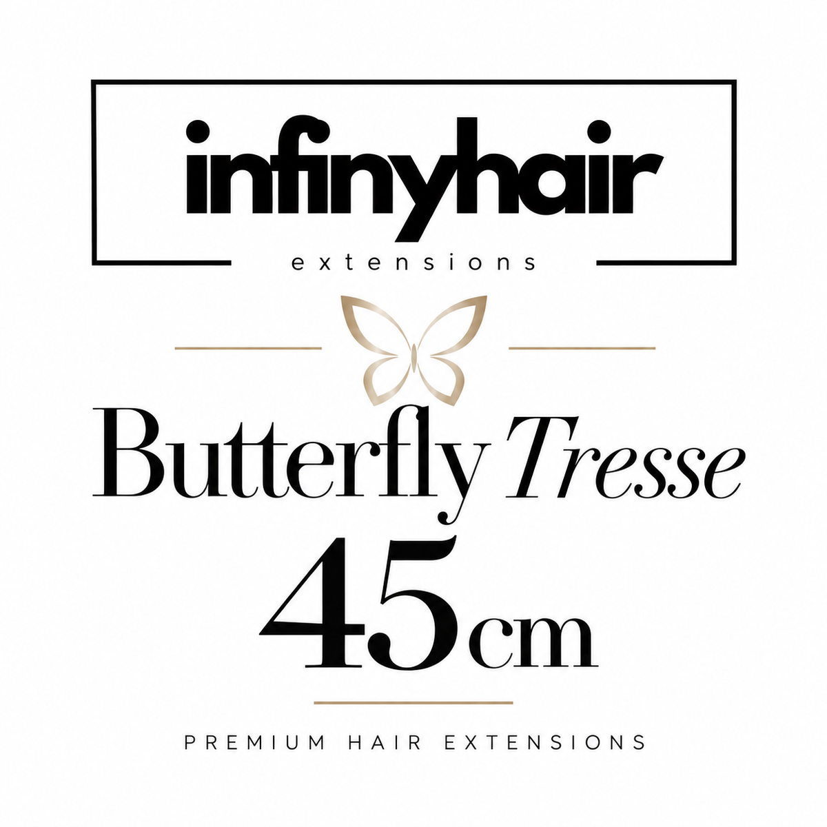 Diamond Butterfly Tresse / Weft - 45cm - 50g - Volumentressen