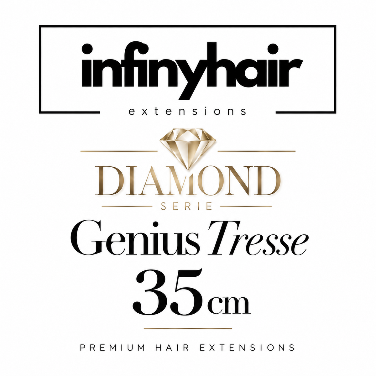 Diamond Genius Tresse / Weft - 35cm - 50g - Volumentressen