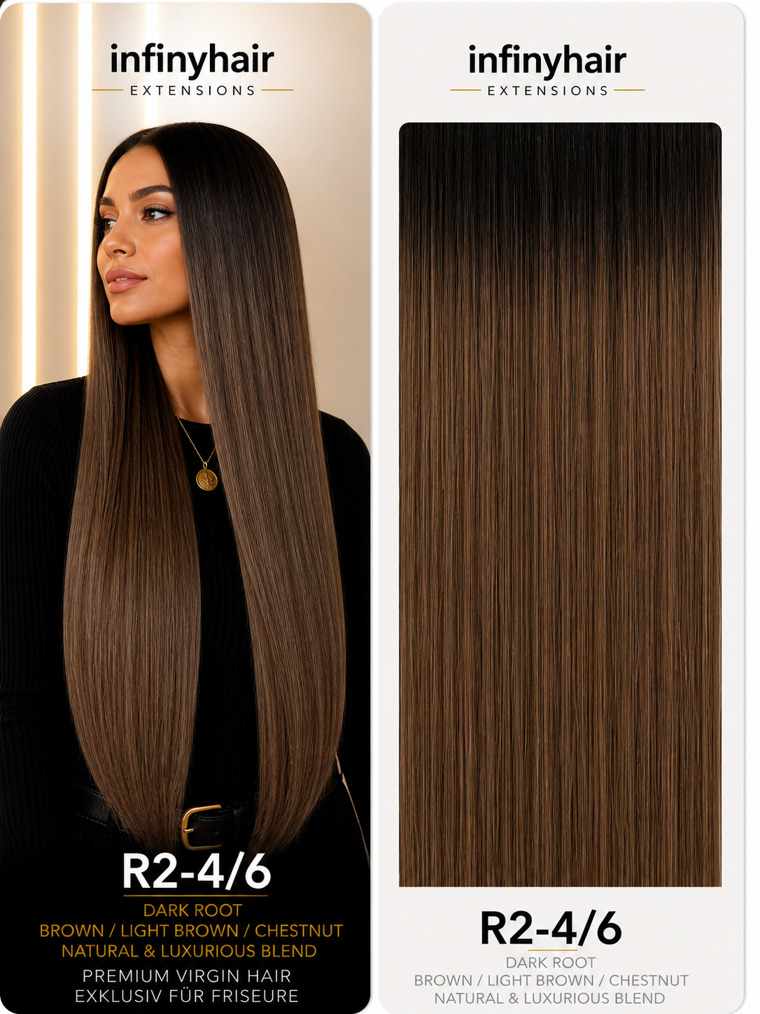 infinyhair Platinum Premium Butterfly Tresse 55cm - 100g - 80cm breit
