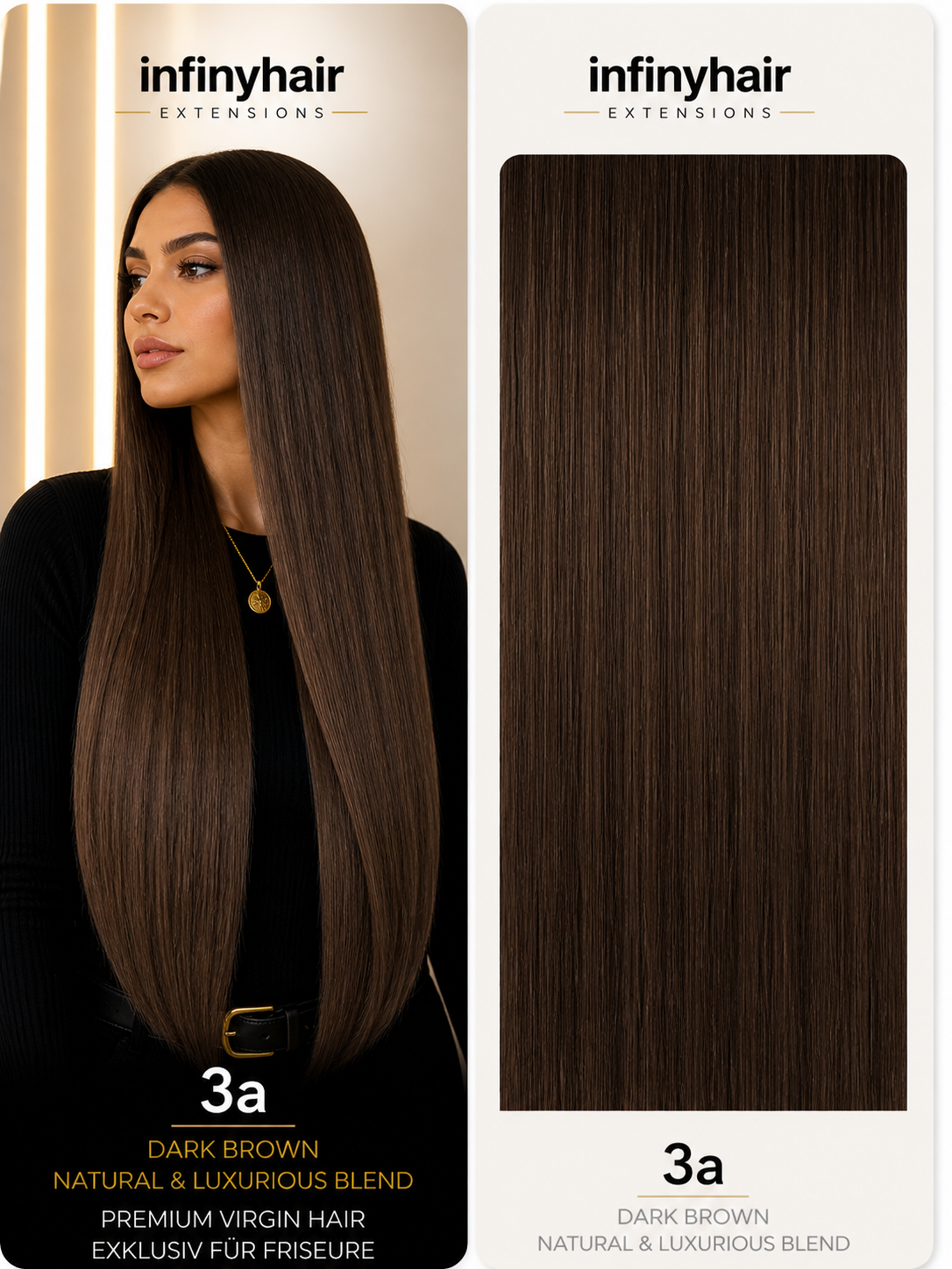 infinyhair Platinum Premium Butterfly Tresse 55cm - 100g - 80cm breit