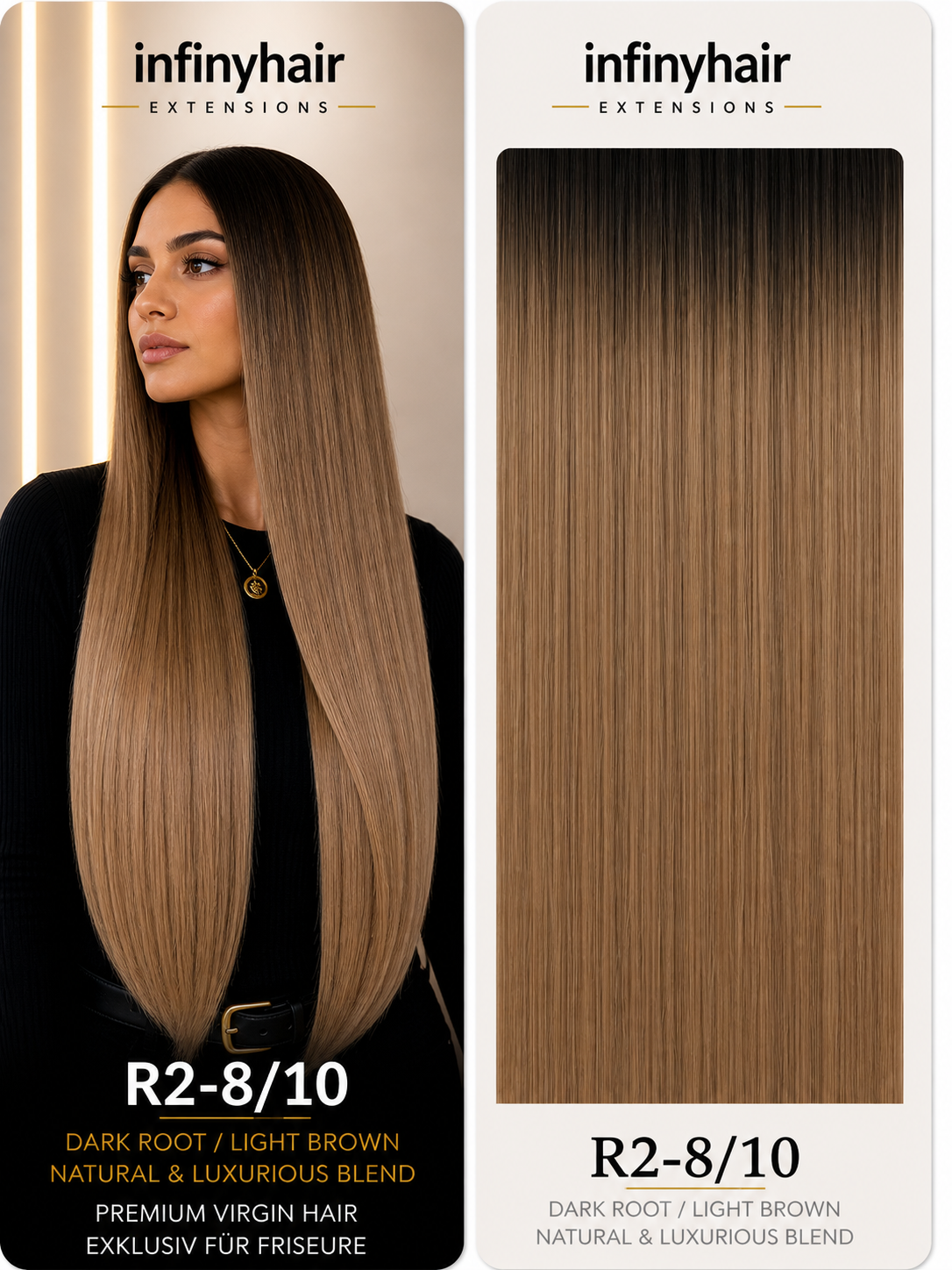 infinyhair Platinum Premium Butterfly Tresse 55cm - 100g - 80cm breit