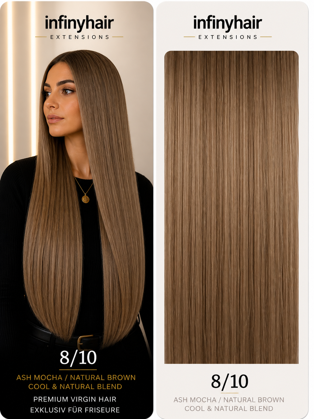 infinyhair Platinum Premium Butterfly Tresse 55cm - 100g - 80cm breit