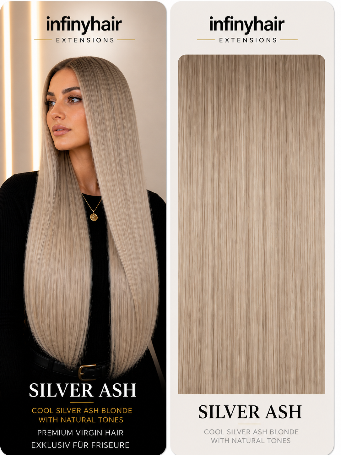 infinyhair Platinum Premium Butterfly Tresse 55cm - 100g - 80cm breit