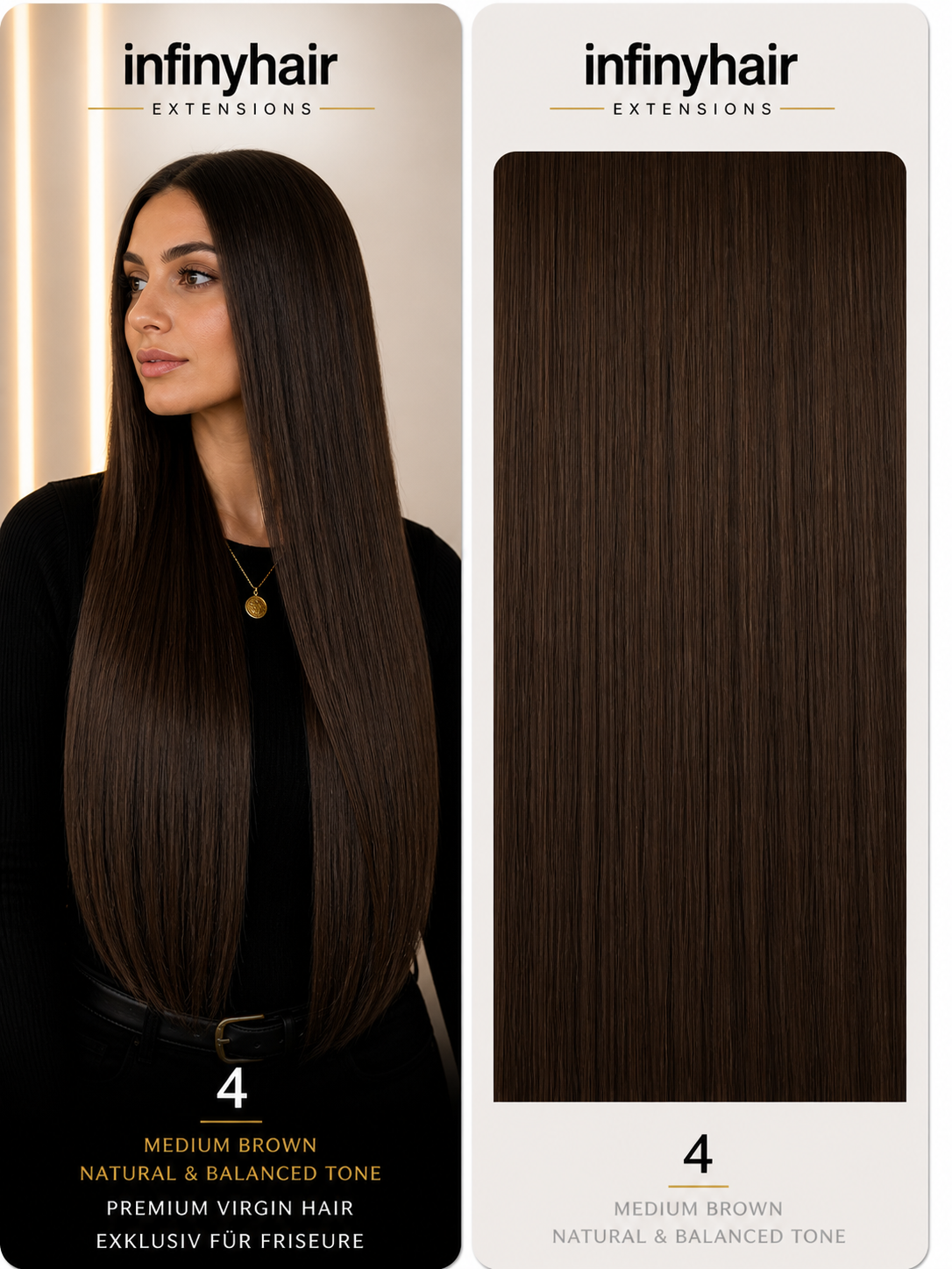infinyhair Platinum Premium Butterfly Tresse 55cm - 100g - 80cm breit