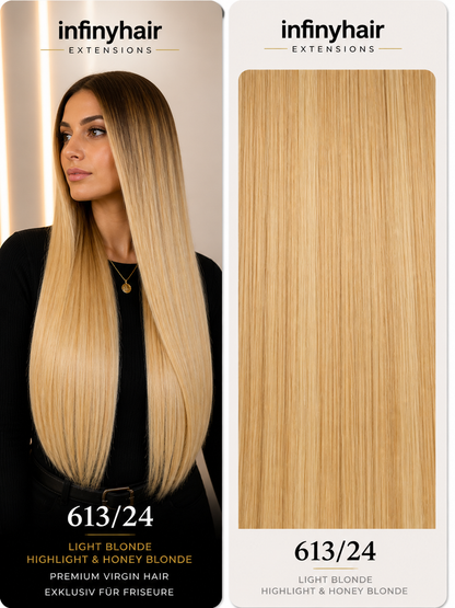 infinyhair Platinum Premium Butterfly Tresse 55cm - 100g - 80cm breit