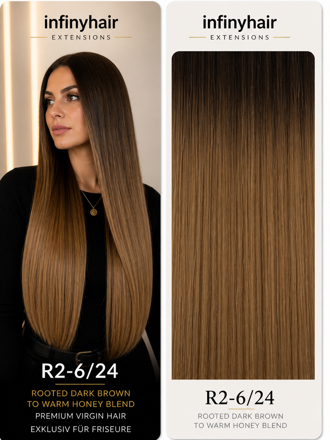 infinyhair Platinum Premium Butterfly Tresse 55cm - 100g - 80cm breit