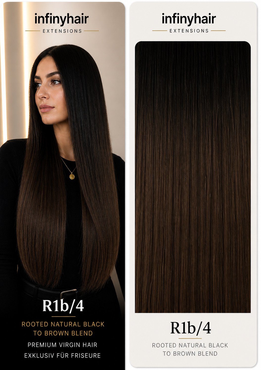 infinyhair Platinum Premium Butterfly Tresse 55cm - 100g - 80cm breit