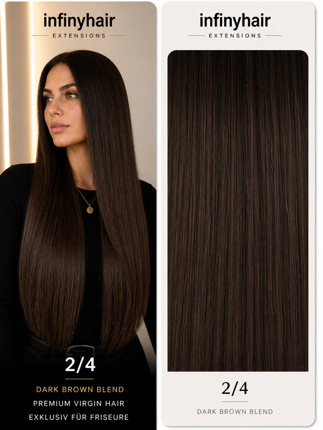 infinyhair Platinum Premium Butterfly Tresse 55cm - 100g - 80cm breit