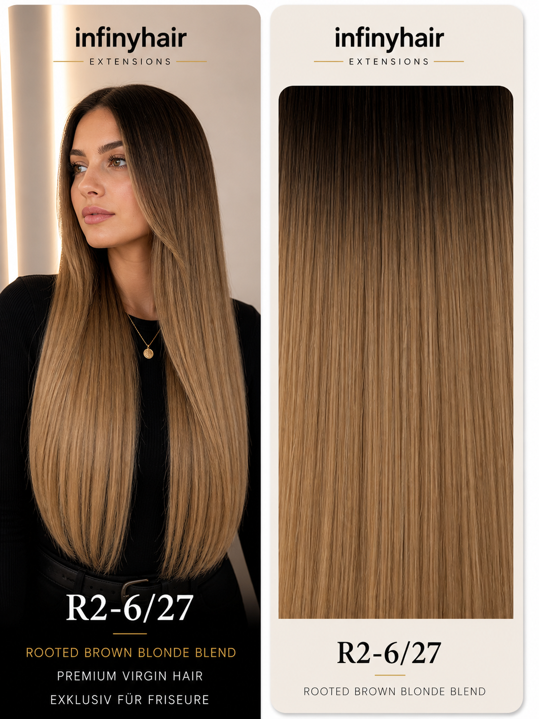infinyhair Platinum Premium Butterfly Tresse 55cm - 100g - 80cm breit