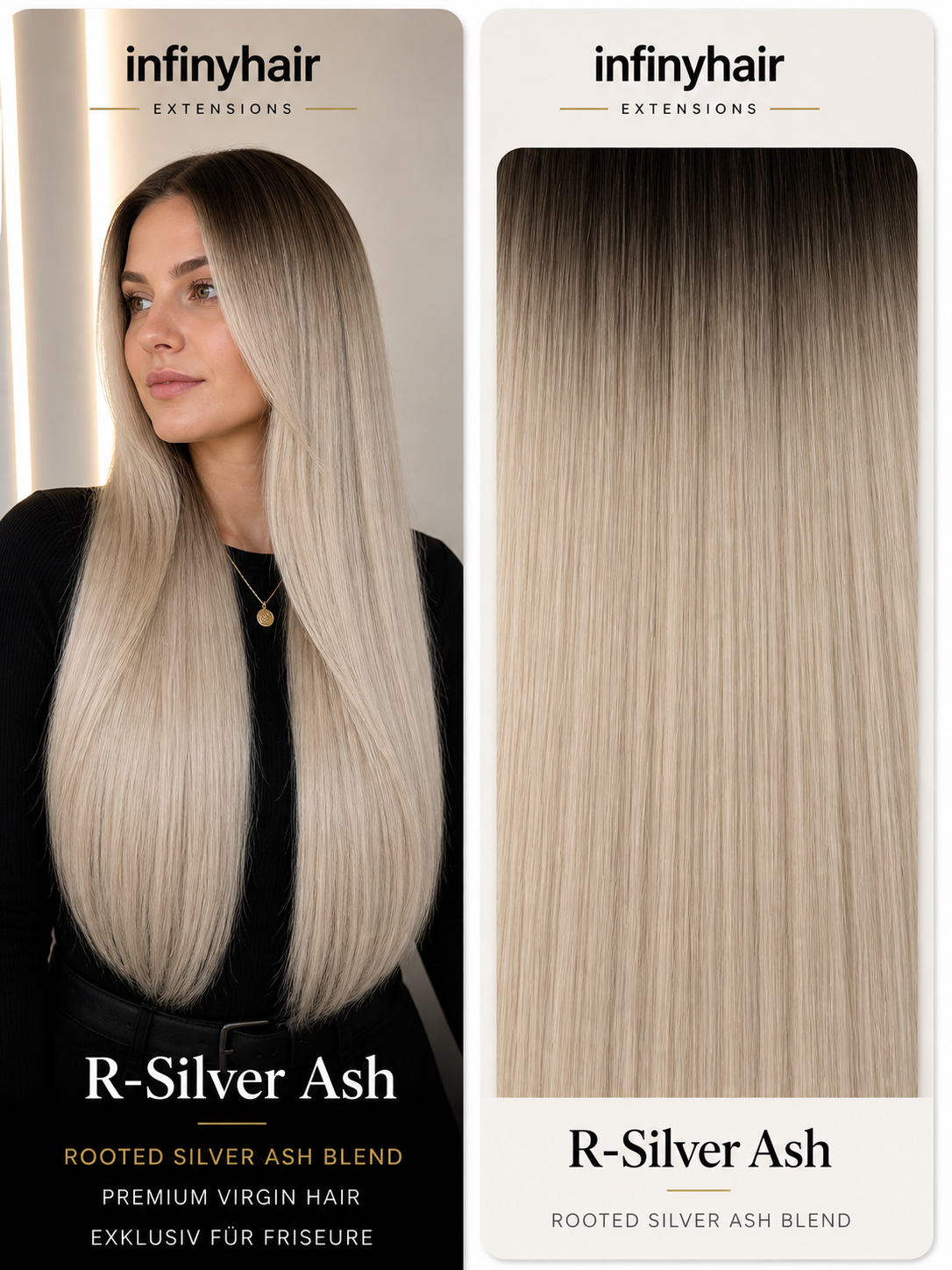 infinyhair Platinum Premium Butterfly Tresse 55cm - 100g - 80cm breit